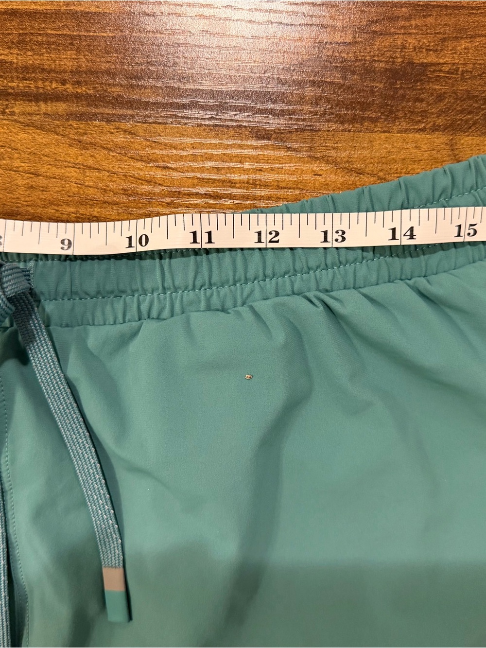 Fabletics Sea-foam Green Drawstring Workout Shorts with zipper pockets - Picture 13 of 13